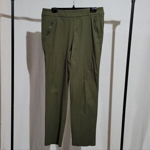 Addition Elle pants army green stretch trousers plus size 16 pull on Alexa style